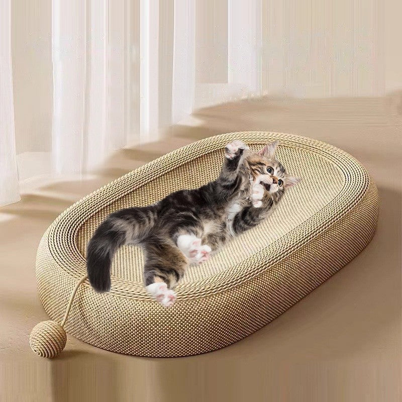 Oval Cat Scratching Bed
