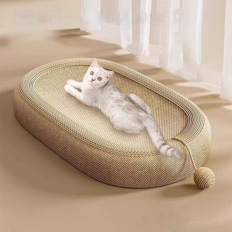 Oval Cat Scratching Bed